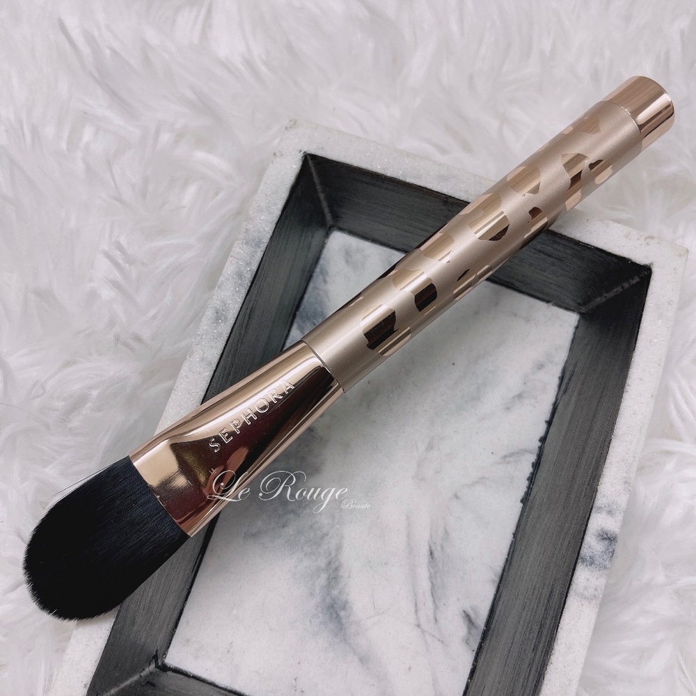 Sephora pink leopard print foundation brush